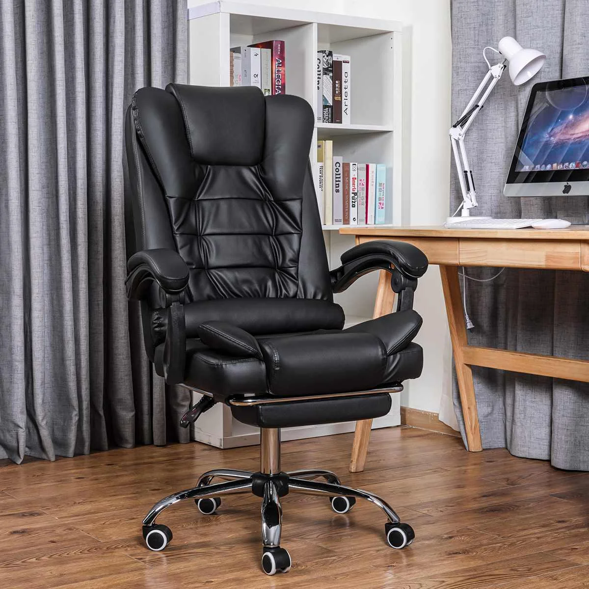 Компьютерное кресло для офиса и дома вращающееся с подъемом регулируемое