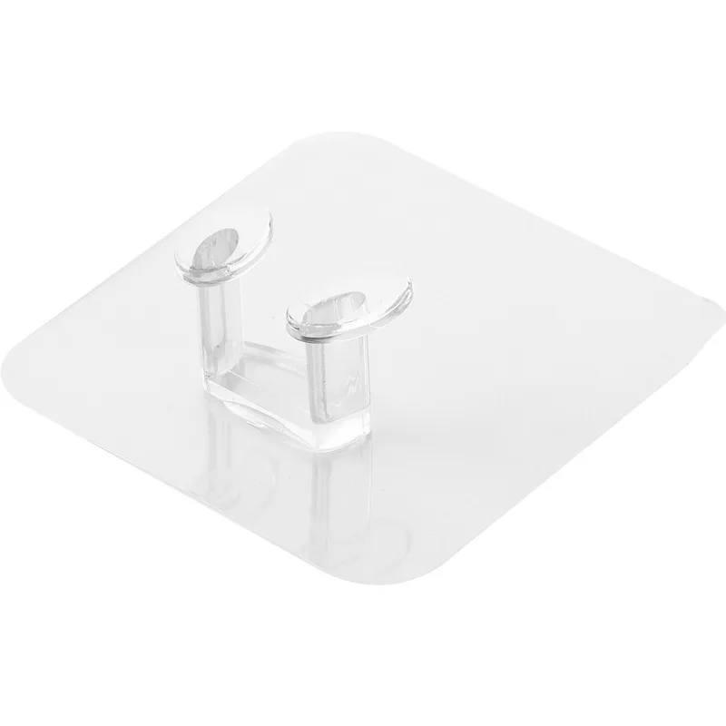 

10/5Pcs Wall Outlet Socket Rack Multifunctional Home Office Kitchen Rack Multifunctional Transparent Wall Hanging Hook