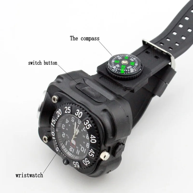 3 в 1 мужские водонепроницаемые светодиодные светильники для наручных часов |