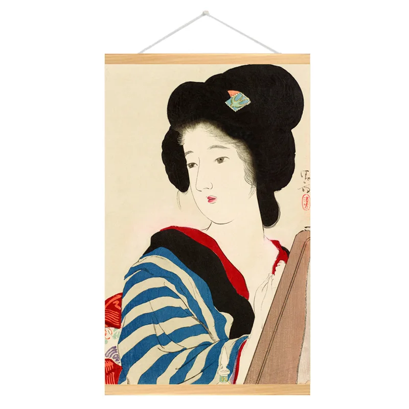 

Modern Decorative Canvas Painting Bedroom Living Room Decoration Hotel Dining Room Hanging Paint Figure Japanese Style Art Mural