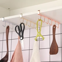storage holders hot fashion 6 hooks metal under shelf mug cup cupboard kitchen organizer hanging rack holder