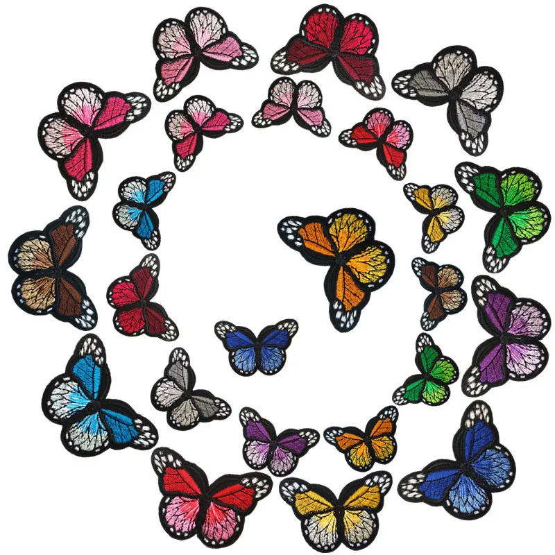 

Cartoon Butterfly Embroidery Cloth Stickers Computer Embroidery Clothing Accessories Clothes Bags Patch Stickers Patch Cloth