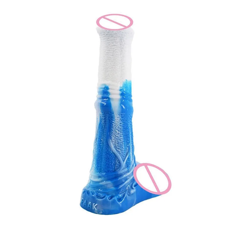 Фаллоимитатор FAAK в виде лошади красный и черный силиконовый пенис большой член