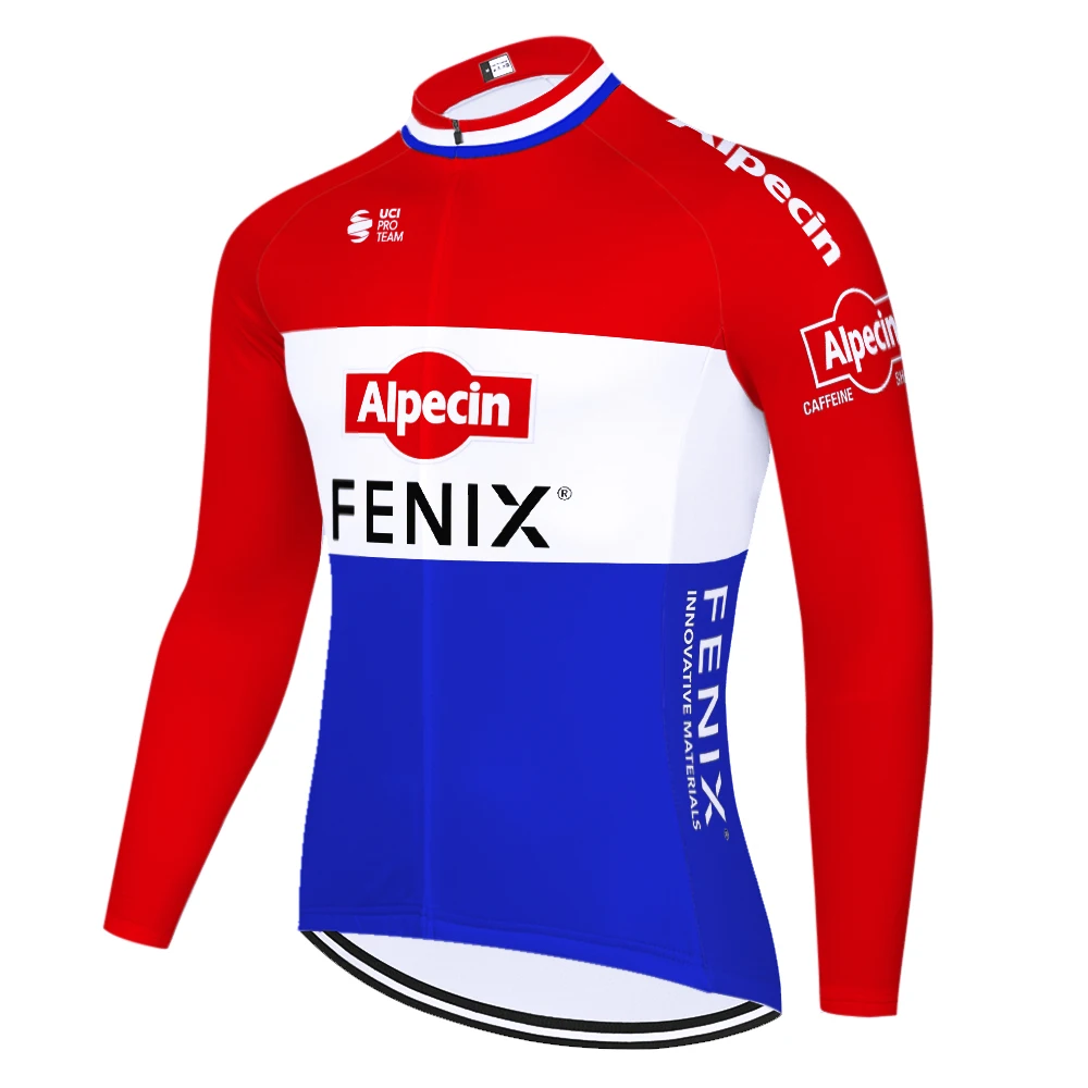 2020 команда alpecin fenix с длинным рукавом Велоспорт Джерси мужская летняя весенняя