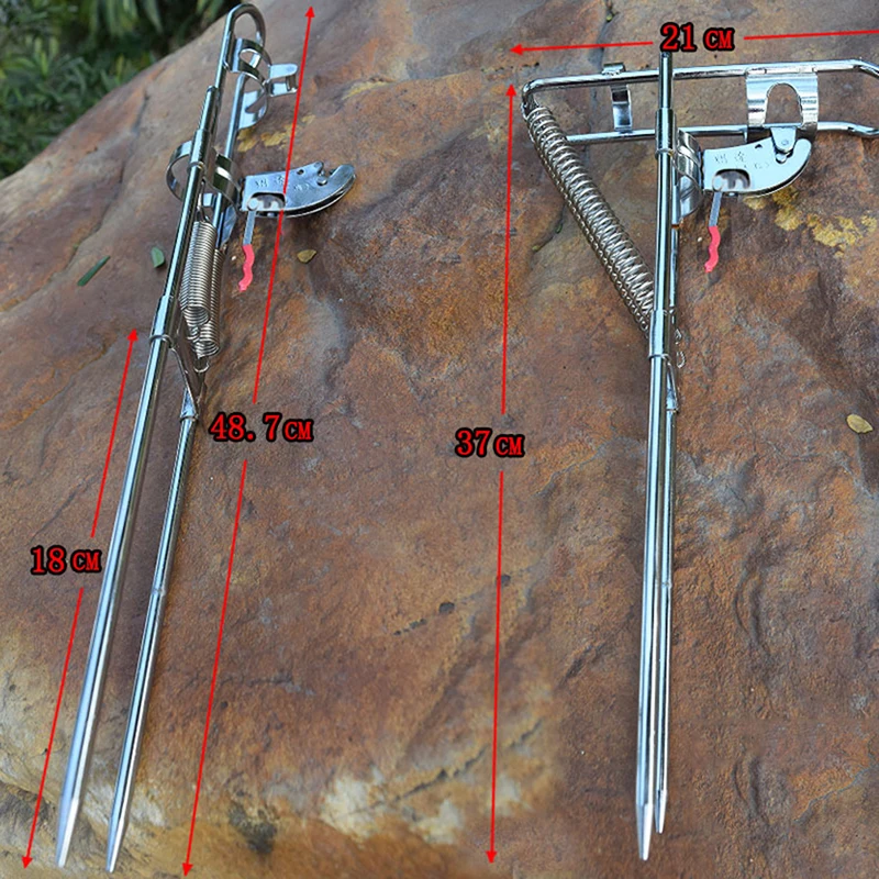 

Fishing Rod Holders Spring Automatic Fishing Full Stainless Steel Tackle Storage Outdoor Fishing Accessories Bracket