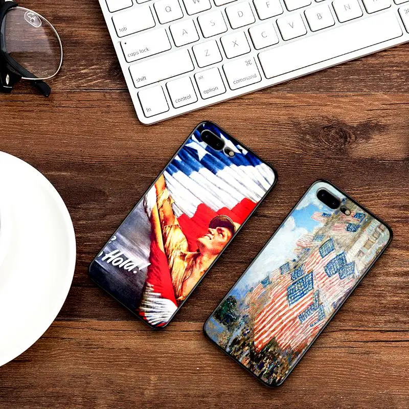 Античный Американский военный мужской чехол для iPhone X XR XS MAX Мягкая силиконовая