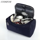 Водонепроницаемая нейлоновая косметичка на ремешке для мужчин и женщин, дорожный органайзер, Несессер для косметики и туалетных принадлежностей