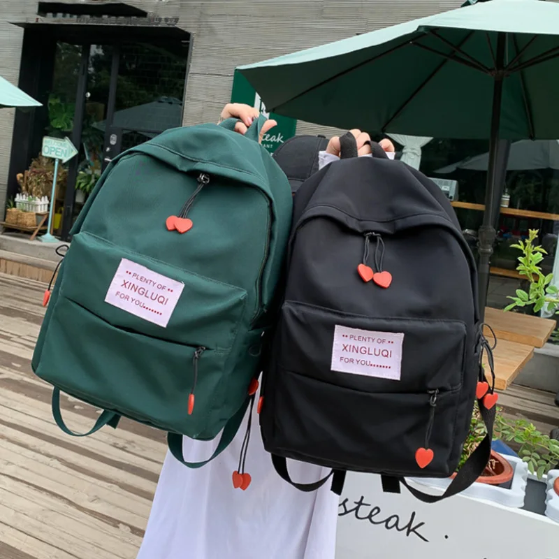 Женские холщовые маленькие свежие школьные сумки для девочек подростков на