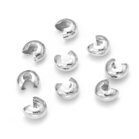 Металлические заглушки для бижутерии 100 шт