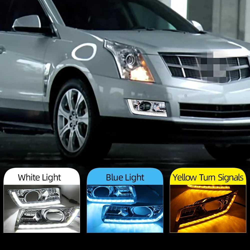 Автомобильная проблесковая 2 шт. для Cadillac SPX 2012 2013 2014 2015 2016 Светодиодный дневной