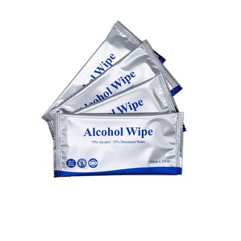 

75% Alcohol Wet Wipes Hand Wipes Individually Wrapped Alcohol Wipes Travel Pack