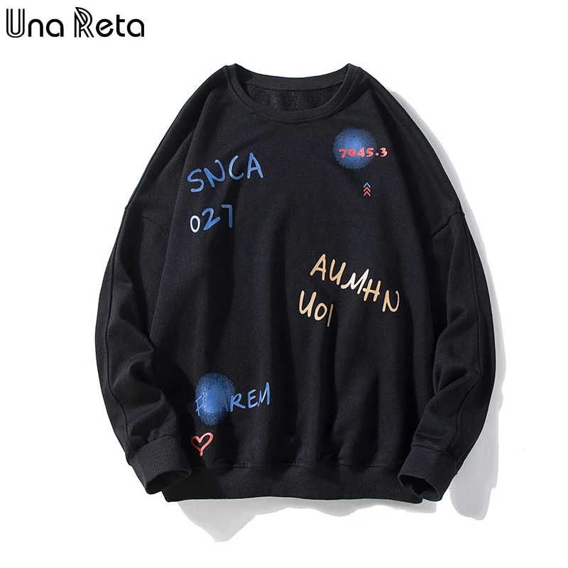 Толстовка UnaReta Мужская с принтом для скейтборда Харадзюку|Мужские толстовки и