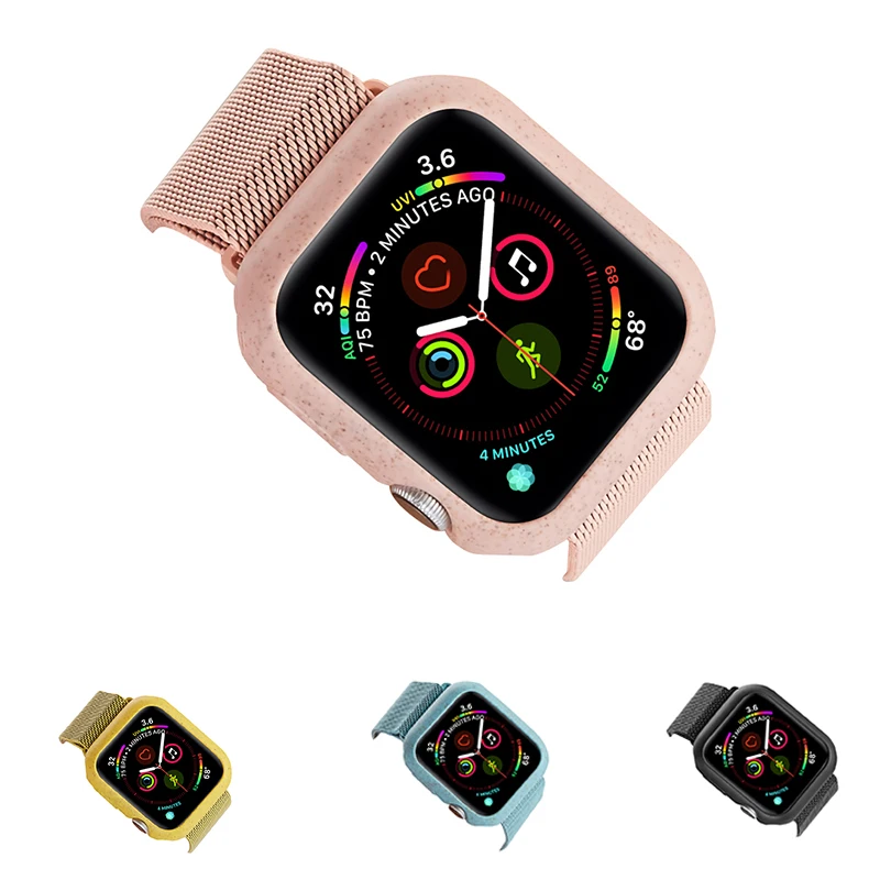 6 цветов конфетный чехол из ТПУ для Apple Watch Series 5 4 3 2 1 цветной защитный iWatch ультра