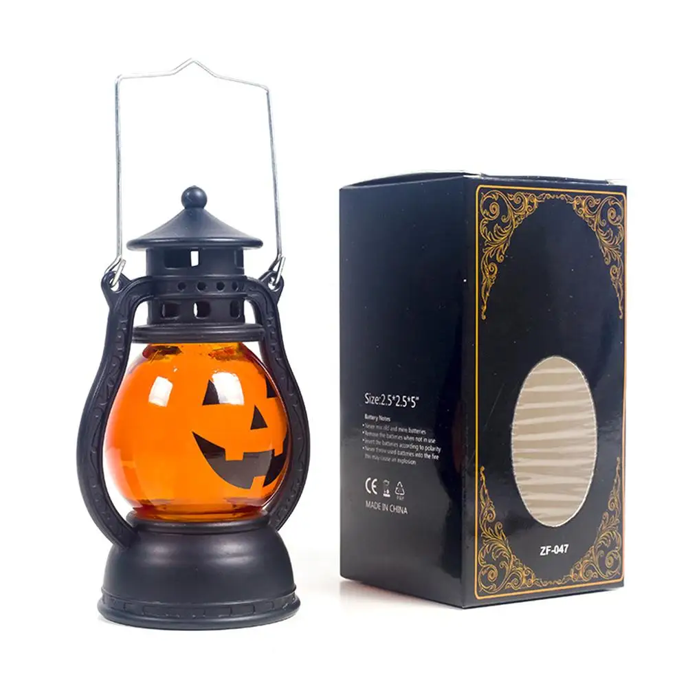 Хэллоуин вечерние светящиеся фонарь-тыква масляная лампа ветер свет яркие