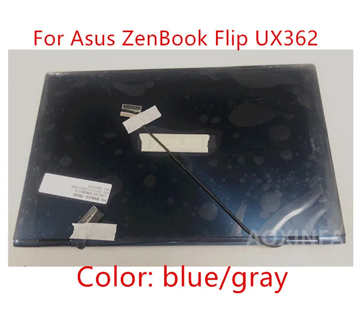 

Для ноутбука ASUS ZenBook Flip UX362 UX362FN UX362FA, сборка сенсорного ЖК-экрана FHD 13,3 дюйма, верхняя половина 90NB0JC0-P00400