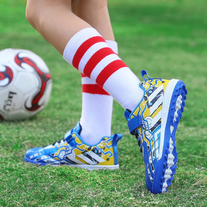 Children's Shoes Soccer Boots Boys Youth Futsal Soccer Sneaker Non-slip Students Kids Sports Training Football Shoes Size 31-38