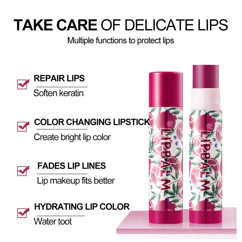 Осенне-зимний бальзам для губ с лимоном авокадо желе увлажняющий и питательная