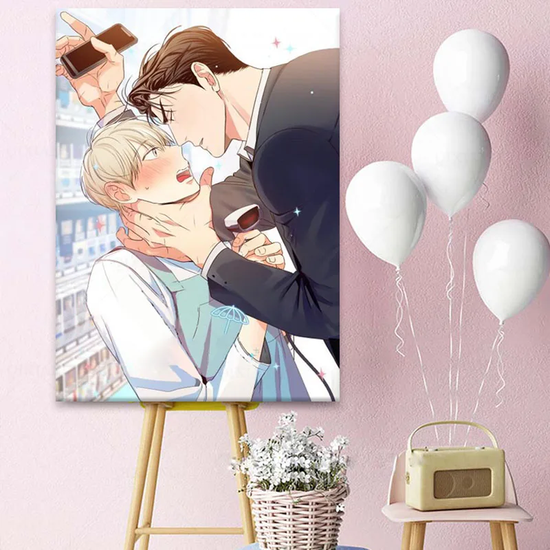 Картина на холсте аниме Yaoi настенный плакат и печать домашний декор декоративные