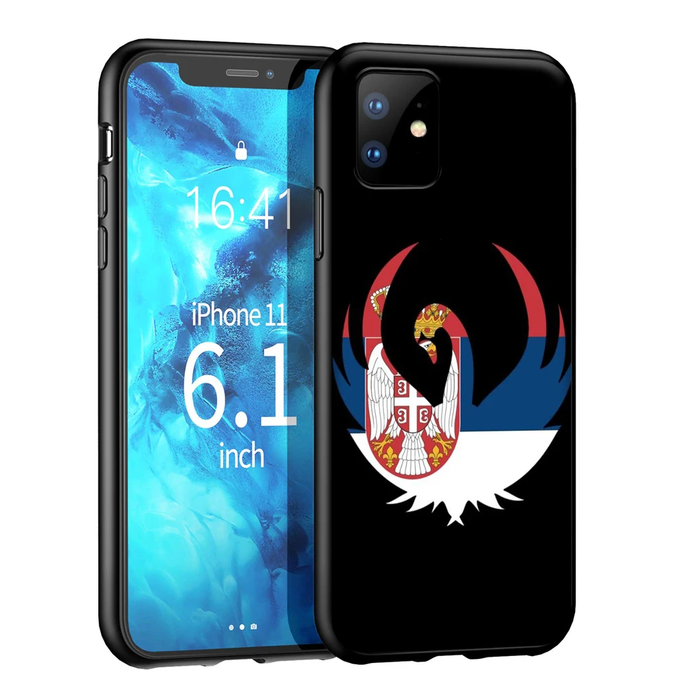 Силиконовый мягкий чехол YIMAOC с флагом Сербии для iPhone 12 Mini 11 Pro XS Max XR X 8 7 6 6S Plus 5 5S SE |