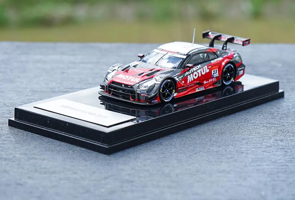 Коллекционная модель автомобиля под давлением для Nissan SUPER GT GT500 Rally 1/64 #23