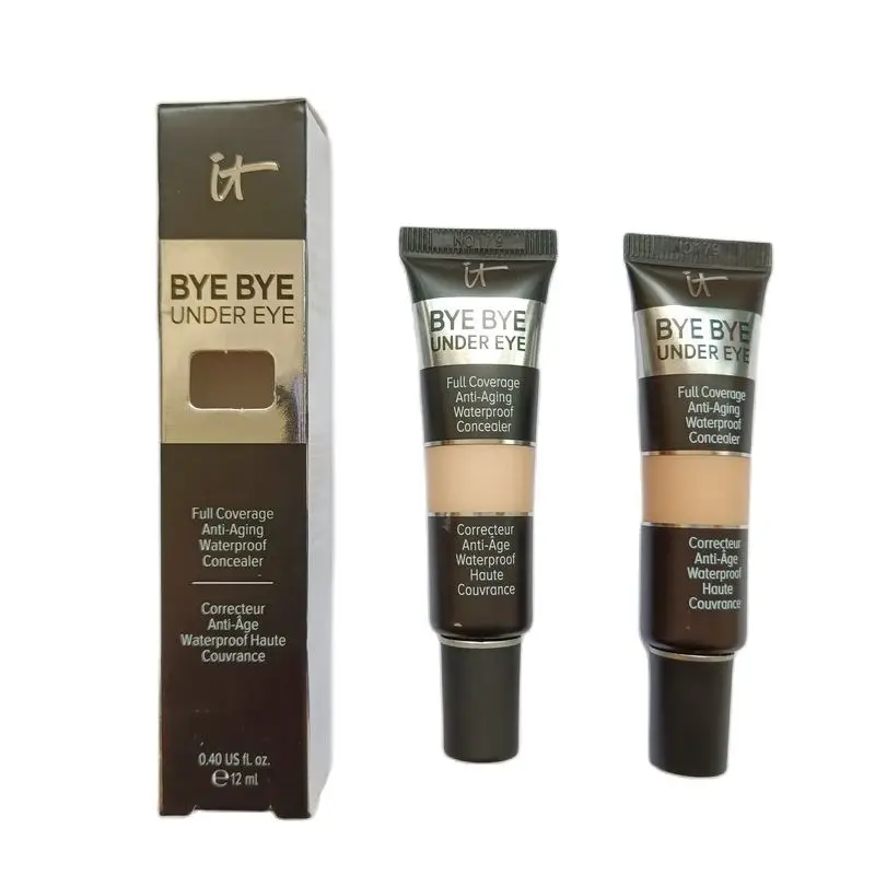 

It Cosmetics Bye Bye Under Eye Full Coverage Waterproof Concealer Cream Face Makeup Foundation Primer 12ml 2 Colors +GIFT