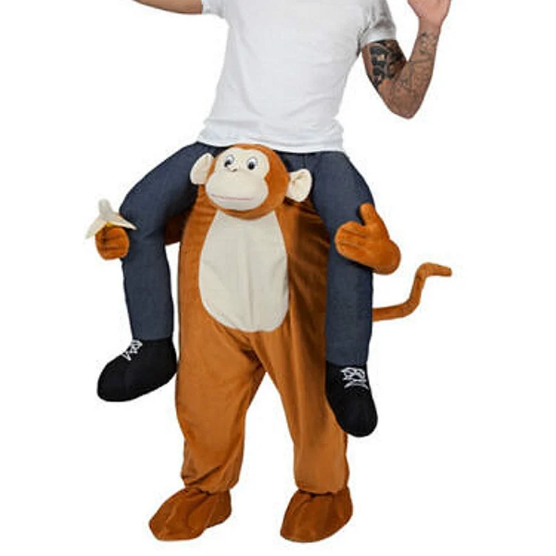 

Cheeky Monkey Mascot Costume Party Chimp Funny Pants Suits Xmas Halloween Dress Adults Unisex