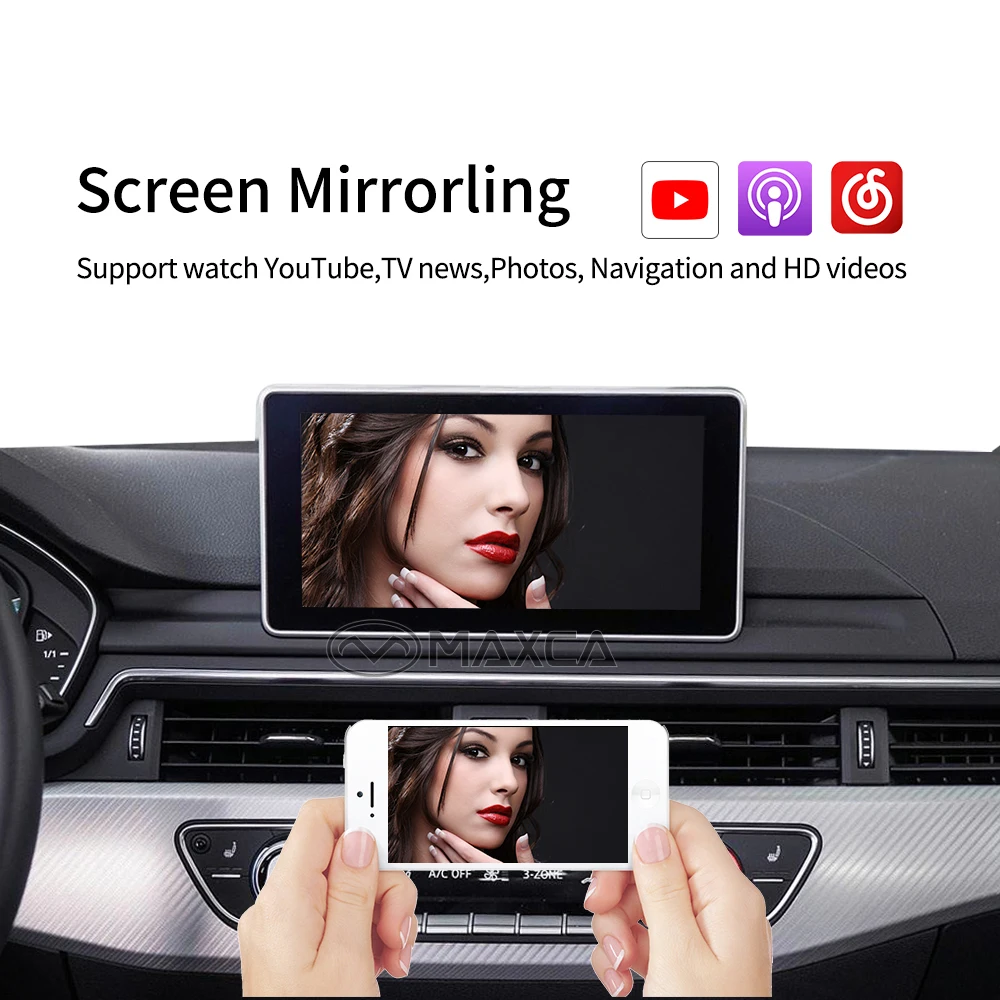 Беспроводной Carplay Android автоинтерфейсная коробка для Audi A3 A4 A5 A6 A7 оригинальный MMI DA