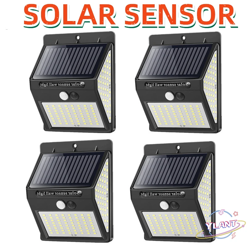 

Светодиодный уличный светильник YLANT на солнечной батарее, 2021 светодиодов, водонепроницаемый уличный светильник с пассивным ИК датчиком дви...