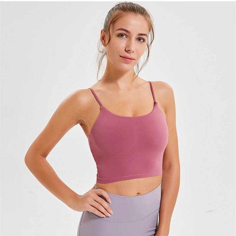 Жилет для йоги тренировок тренажерного зала ходьбы нижнее белье укороченный топ