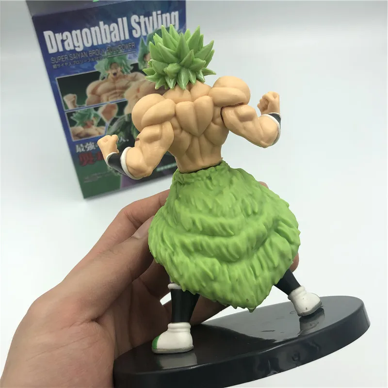 Dragon Ball Z Super Broly Movie Ver. Зеленые волосы против Гоку броли Супер Saiyan боевой формы ПВХ Фигурки Модель DBZ 24 см