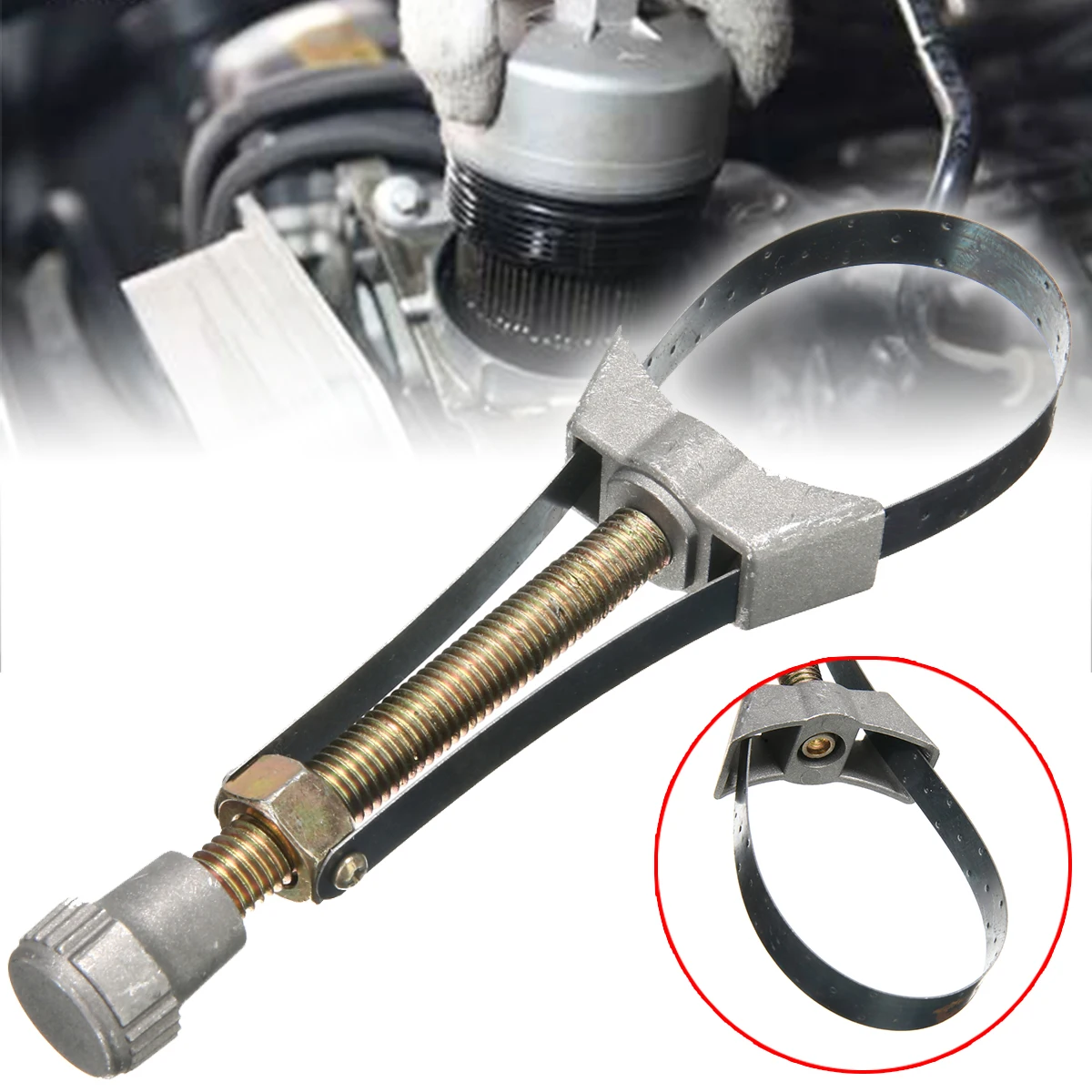 

New Car Auto Oil Filter Removal Tool Strap Wrench 60mm To 120mm Diameter Adjustable Disassembly Repair Tools