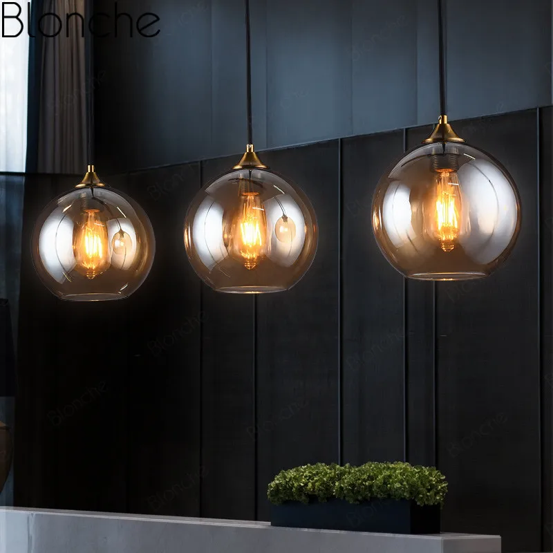 Современный стеклянный подвесной светильник s Nordic Led Модные подвесные