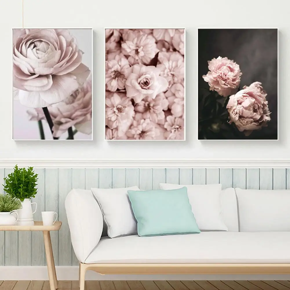 Новое поступление современный скандинавский простой цветочный узор холст