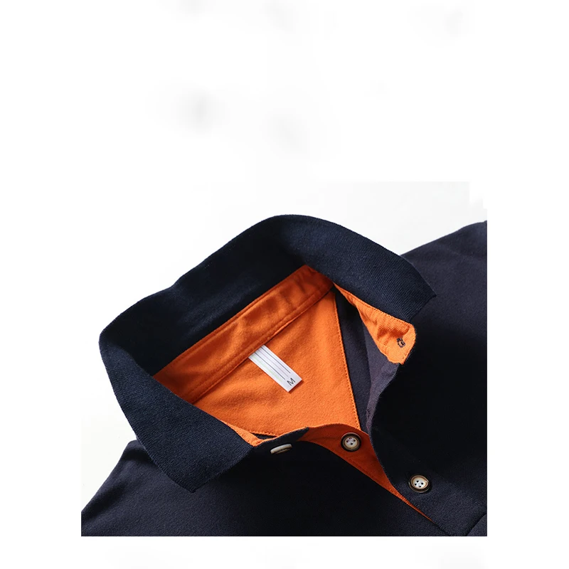 Летняя однотонная дышащая рубашка поло с коротким рукавом Повседневная