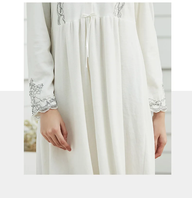 

Ladies Sleep Wear Night Dress Women Nightgown Nightie Velvet Nightdress Autumn Night Gown Sleepwear Ins Vintage Sleeping Clothes