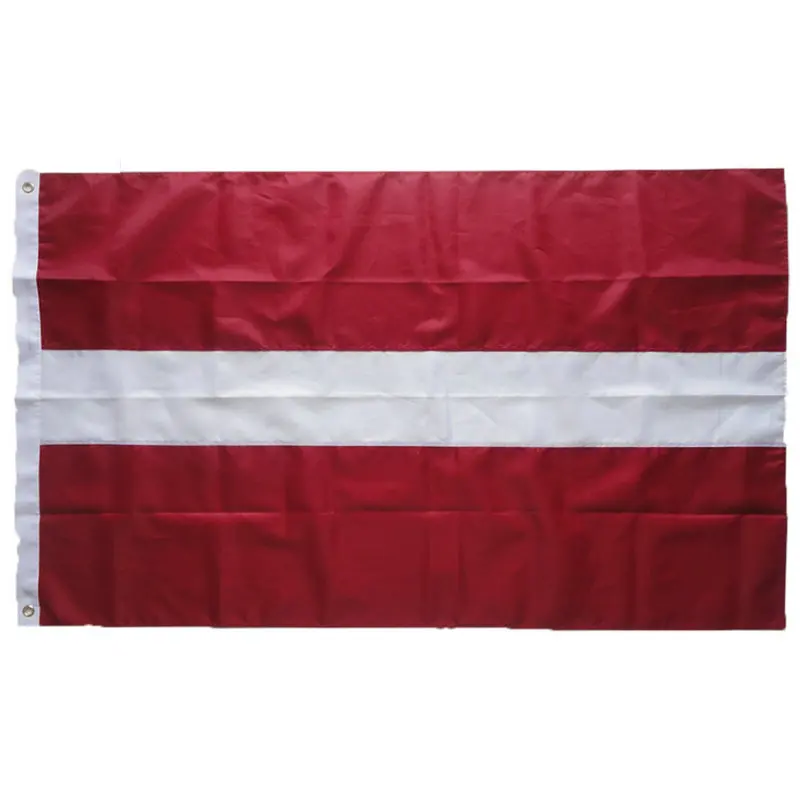 zwjflagshow free shipping Latvia flag 90x150cm 3x5 Feet Super Poly football FLAG high quality Polyester hanging Flag