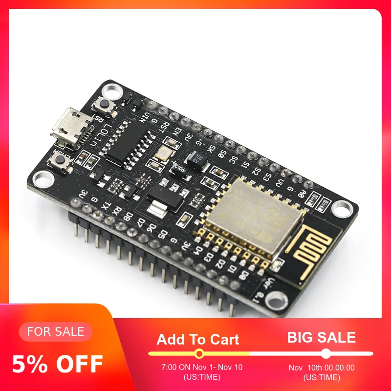 Беспроводной модуль NodeMcu v3 CH340 Lua wifi Интернет вещей макетная плата ESP8266 с pcb