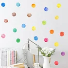 29 шт.компл. ПВХ детские настенные наклейки цветные точки креативные наклейки для детей виниловые украшения детской комнаты