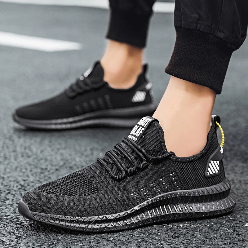 

Mesh Mens Sneakers Shoes Breathable Men Casual Shoes No-Slip Male Lace Up Men Shoes Lightweight Tenis Masculino Wholesale