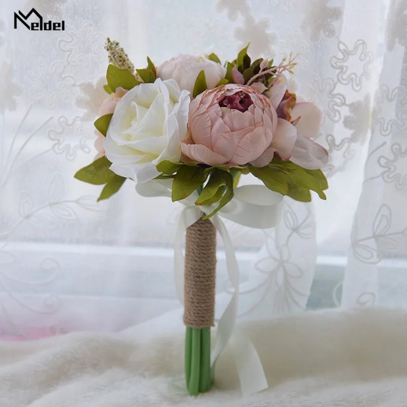 Желтый Шелковый Подсолнух букет невесты на свадьбу искусственные цветы