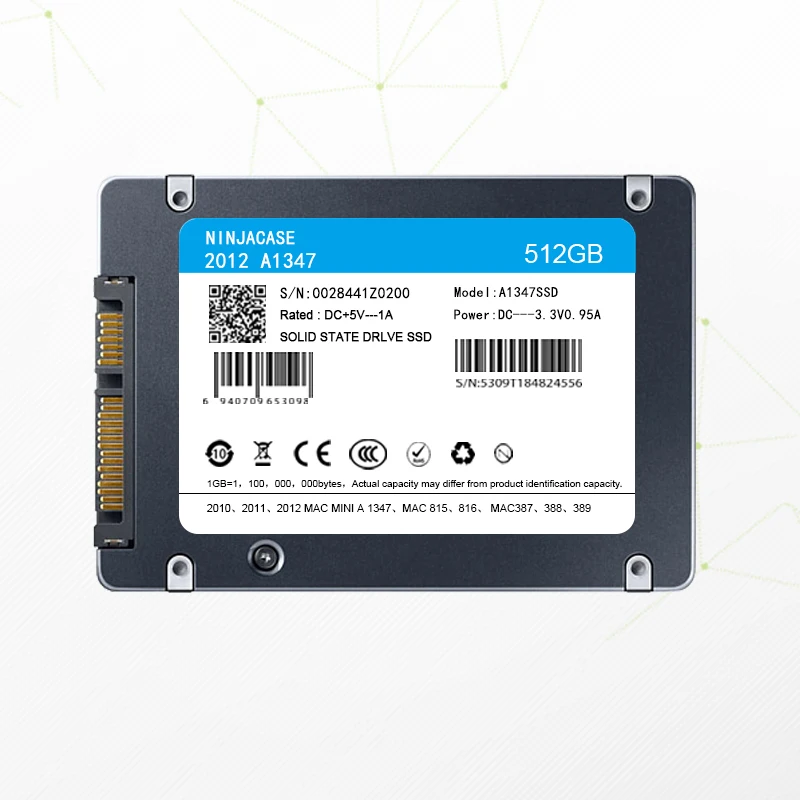 Новинка 128 ГБ 256 512 1 ТБ 2 SSD для Mac 2012 Mini A1347 с преобразователем plus инструмент