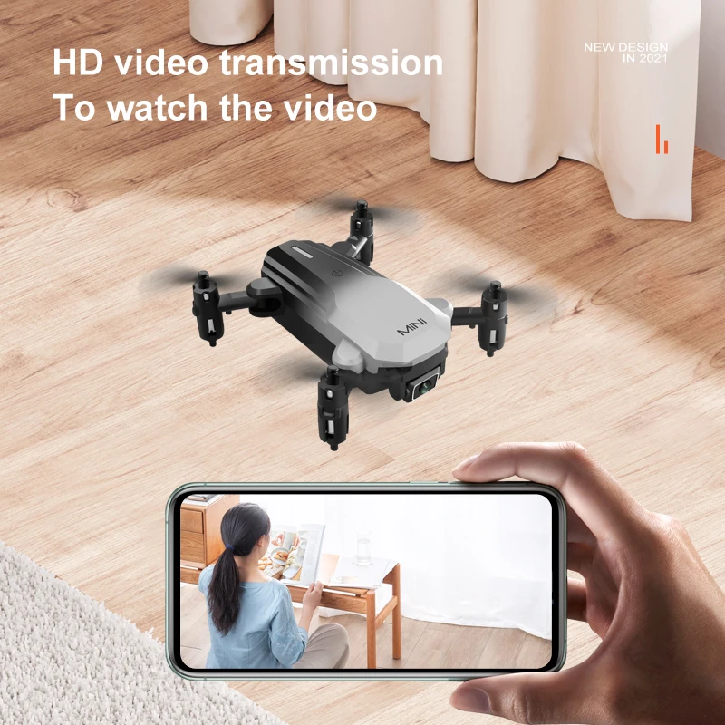 Новинка мини-Дрон с оптическим потоком обход препятствий двойная камера HD 4K Fpv