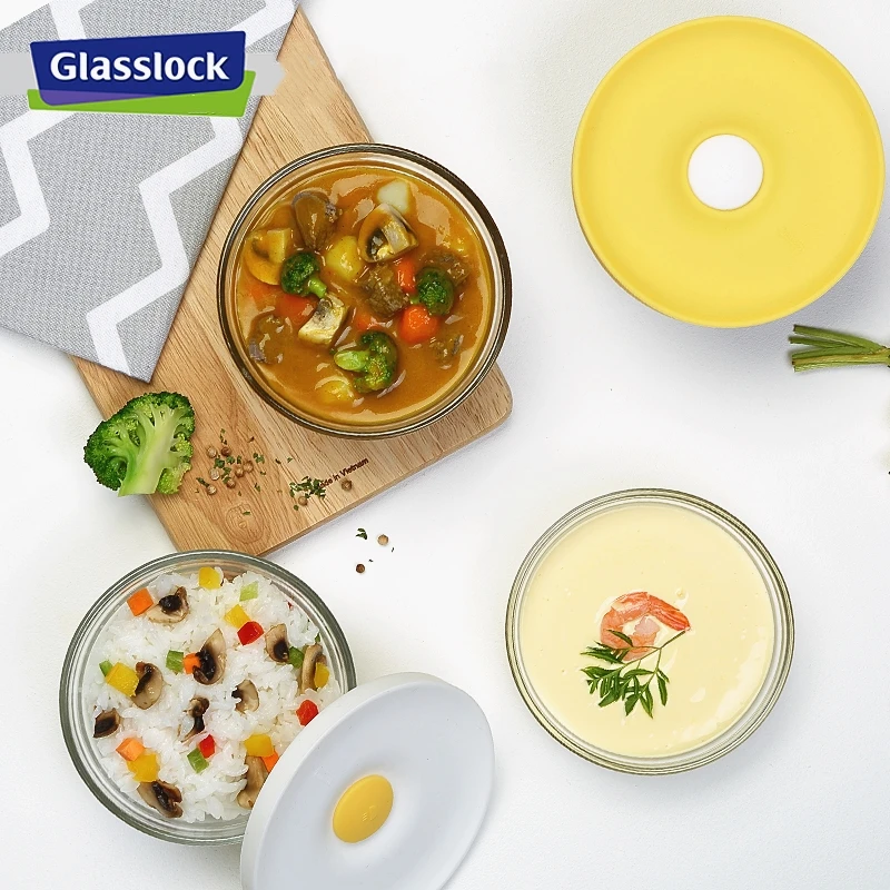 Стеклянный контейнер для еды герметичная маленькая миска хранения Oragnizer коробка