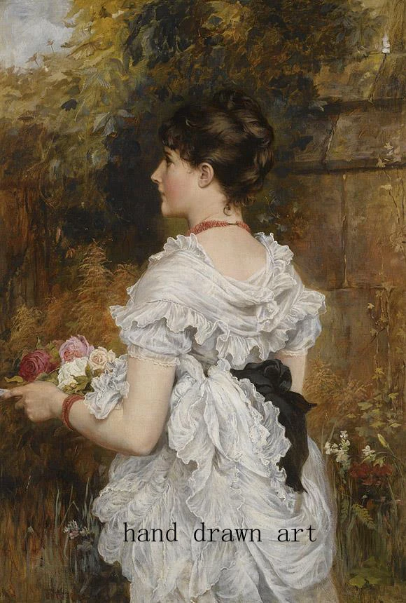 Картина маслом ручной работы Реалистичная портретная девушка на холсте | Дом и