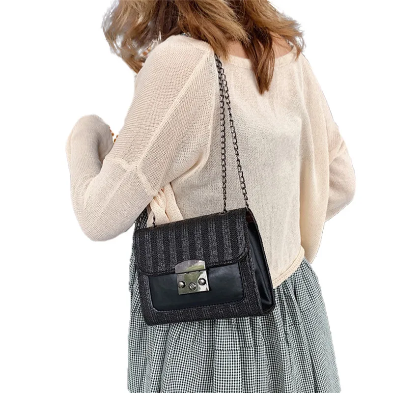 Модные дамские сумочки маленькие квадратные сумки контрастных цветов женская