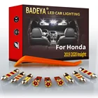 BADEYA 8 шт. белый Ледяной Синий Автомобильный светильник светодиодный внутренний светильник комплект для 2019 2020 Honda обзор Купол Карта багажник перчатка светильник