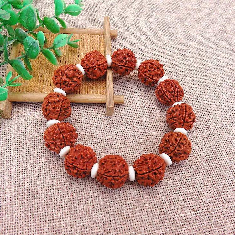 Непальские пять лепестков Rudraksha, ручная струна, натуральные бусины Bodhisattva, ручная струна, креативная Геометрическая канцелярская бижутерия, подарок