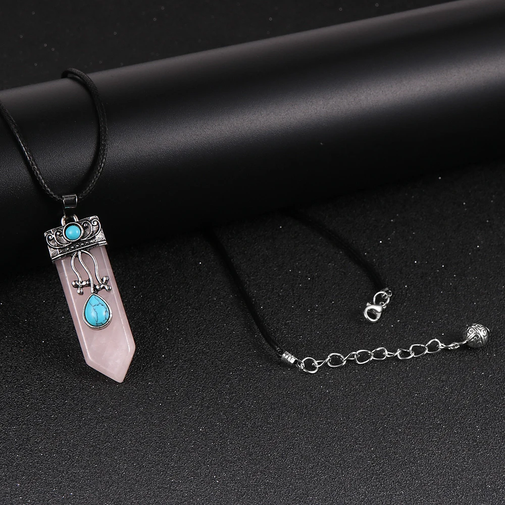 Женское и мужское ожерелье с подвеской из натурального камня тигровый глаз