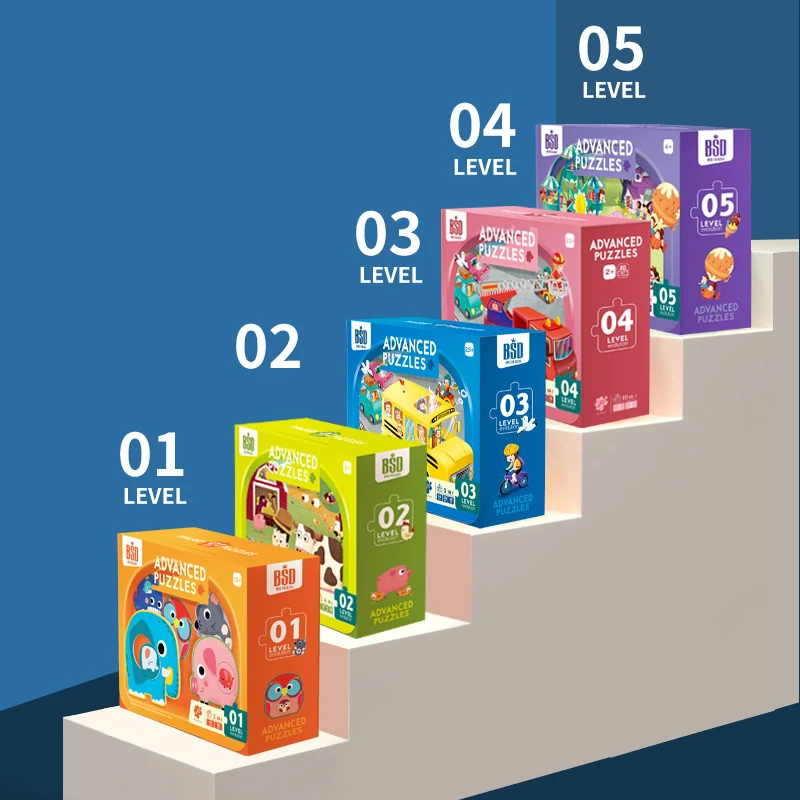 

Пазл детский деревянный, в виде животных, на возраст от 2 до 4 лет