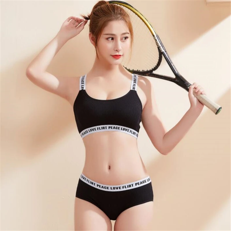 

Новый бюстгальтер и трусики, сексуальные мягкие буквы, Интимные без косточек, женский бюстгальтер пуш-ап, удобный комплект с бюстгальтером